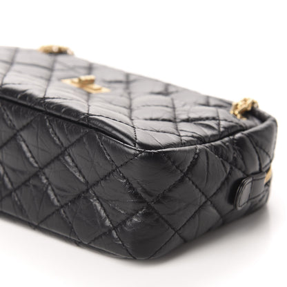 Chanel Aged Calfskin Quilted Medium Reissue Camera Case Black 7 of 10