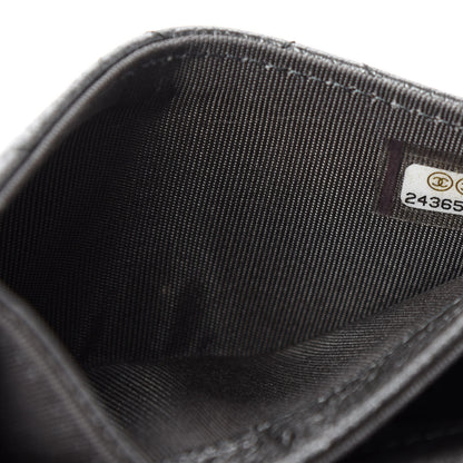 Chanel Metallic Calfskin Quilted Reissue Flap Card Holder Charcoal 8 of 9