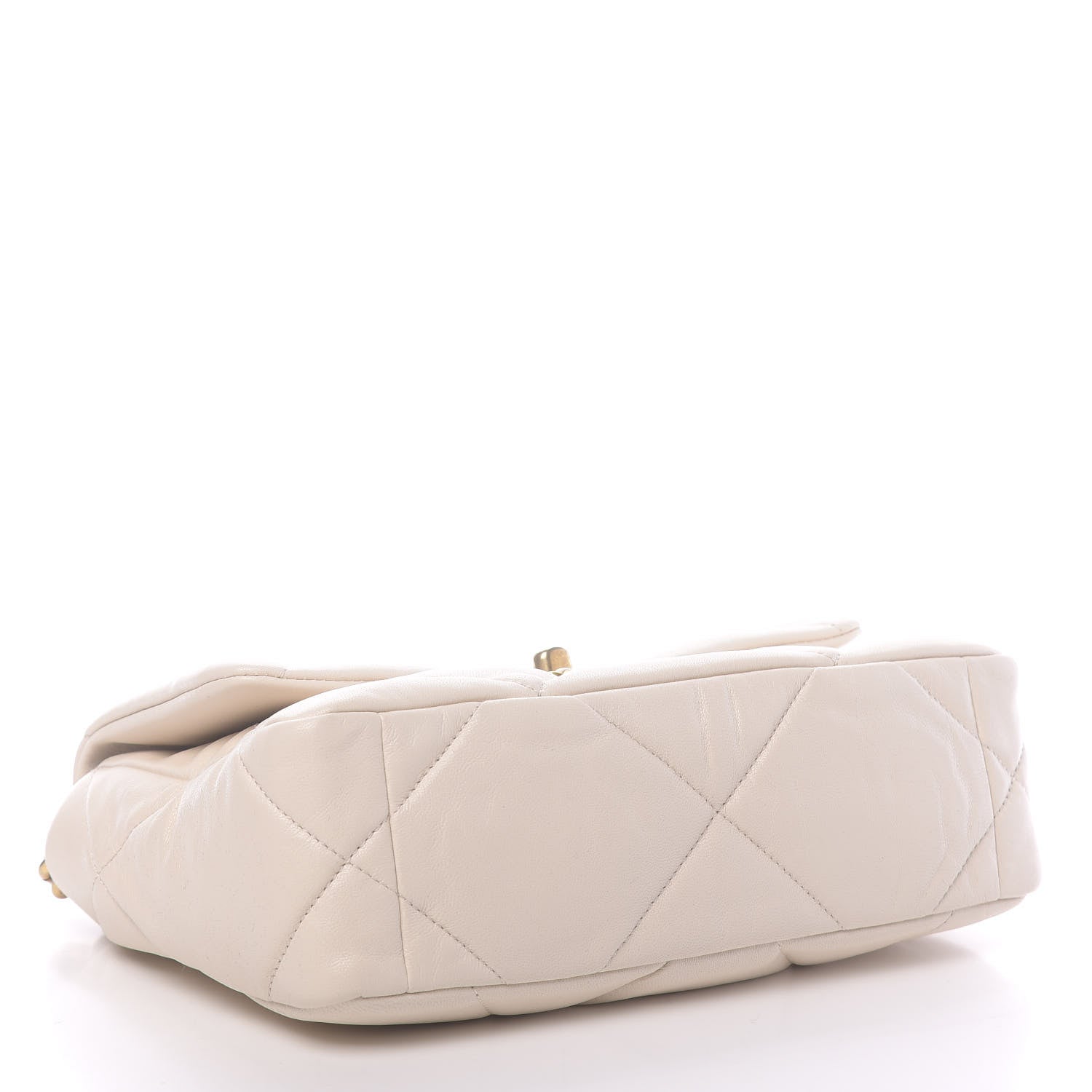 Chanel Goatskin Quilted Medium 19 Flap Light Beige 4 of 11