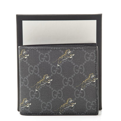 Gucci GG Supreme Monogram Tigers Wallet Black Multicolor 8 of 8