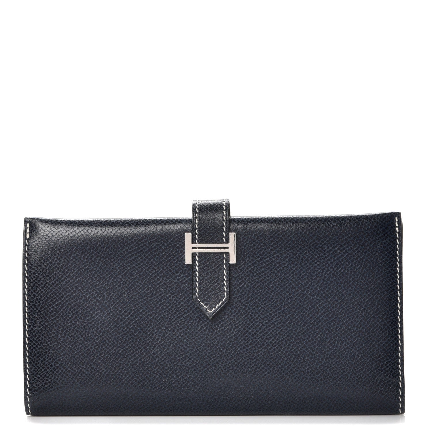 Hermes Courchevel Bearn Wallet in Bleu Indigo 1 of 7