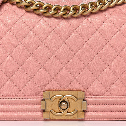 Chanel Caviar Quilted Medium Boy Flap Pink 7 of 13