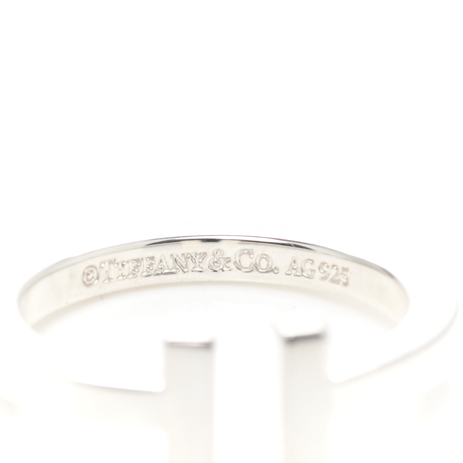 Tiffany Sterling Silver T Wire Ring 57 8 4 of 5