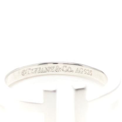 Tiffany Sterling Silver T Wire Ring 57 8 4 of 5