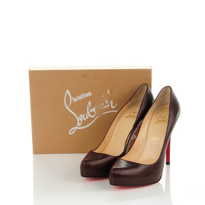 Christian Louboutin Kid Rolando 120 Pumps 41.5 Melanzana 5 of 8