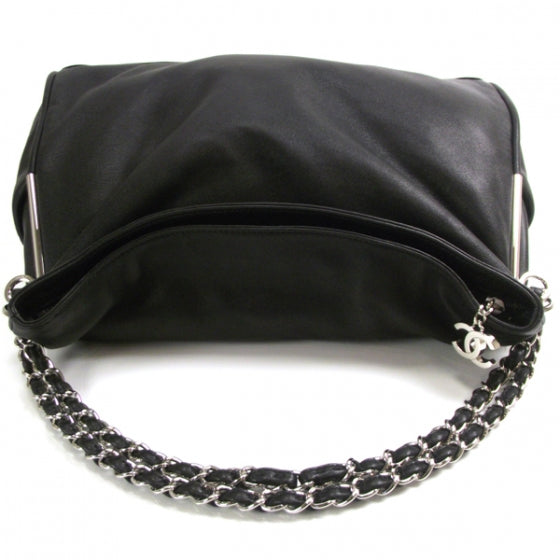 Lambskin Large Ultimate Soft Tote Black