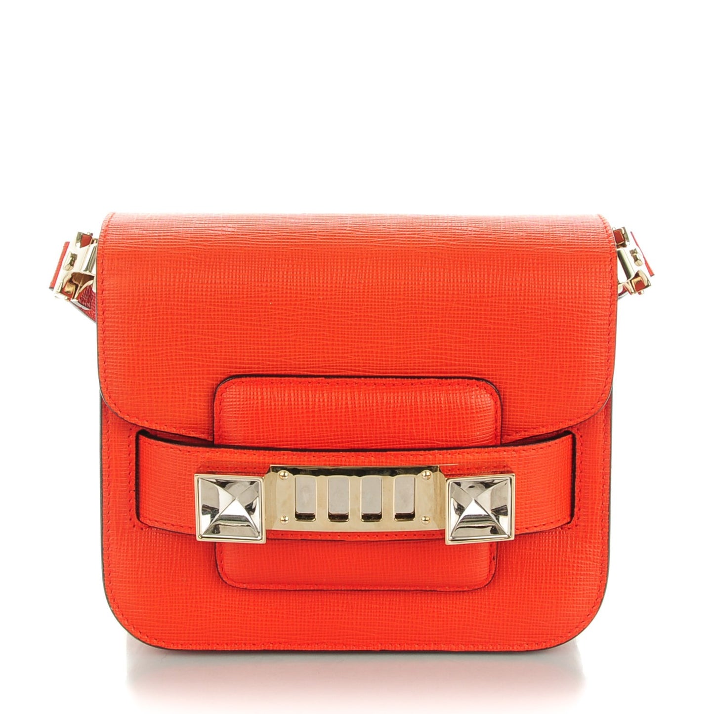 Linosa Calfskin Mini PS11 Classic Shoulder Bag Fire Red