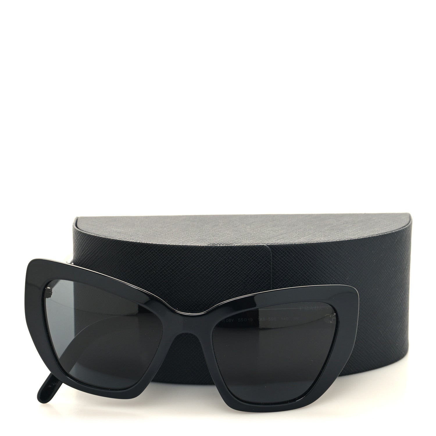 Prada Cat Eye Sunglasses SPR 08V Black 7 of 7