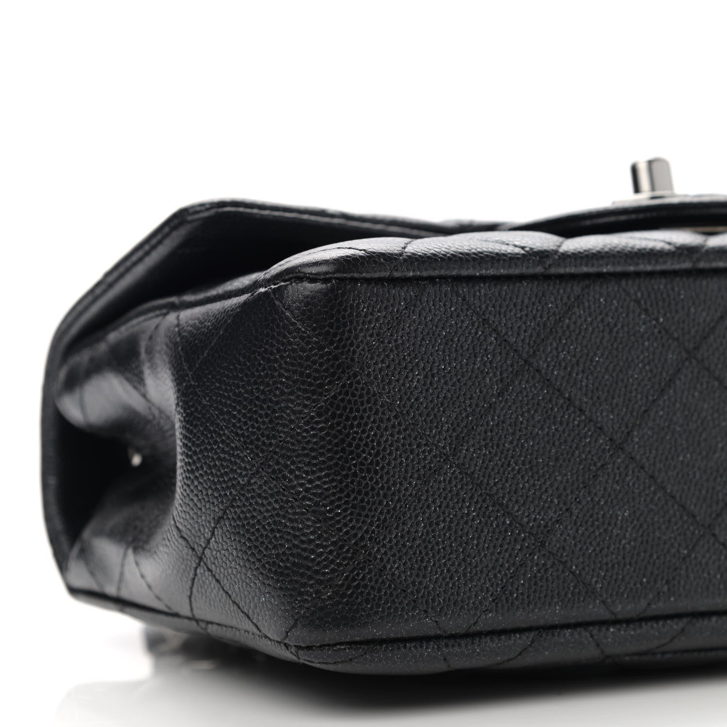 Chanel Iridescent Caviar Quilted Mini Rectangular Flap Black 9 of 11
