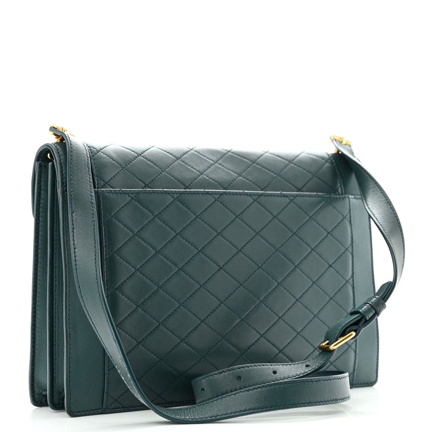 Saint Laurent Lambskin Quilted Mini Gaby Satchel Sea Turquoise 3 of 16