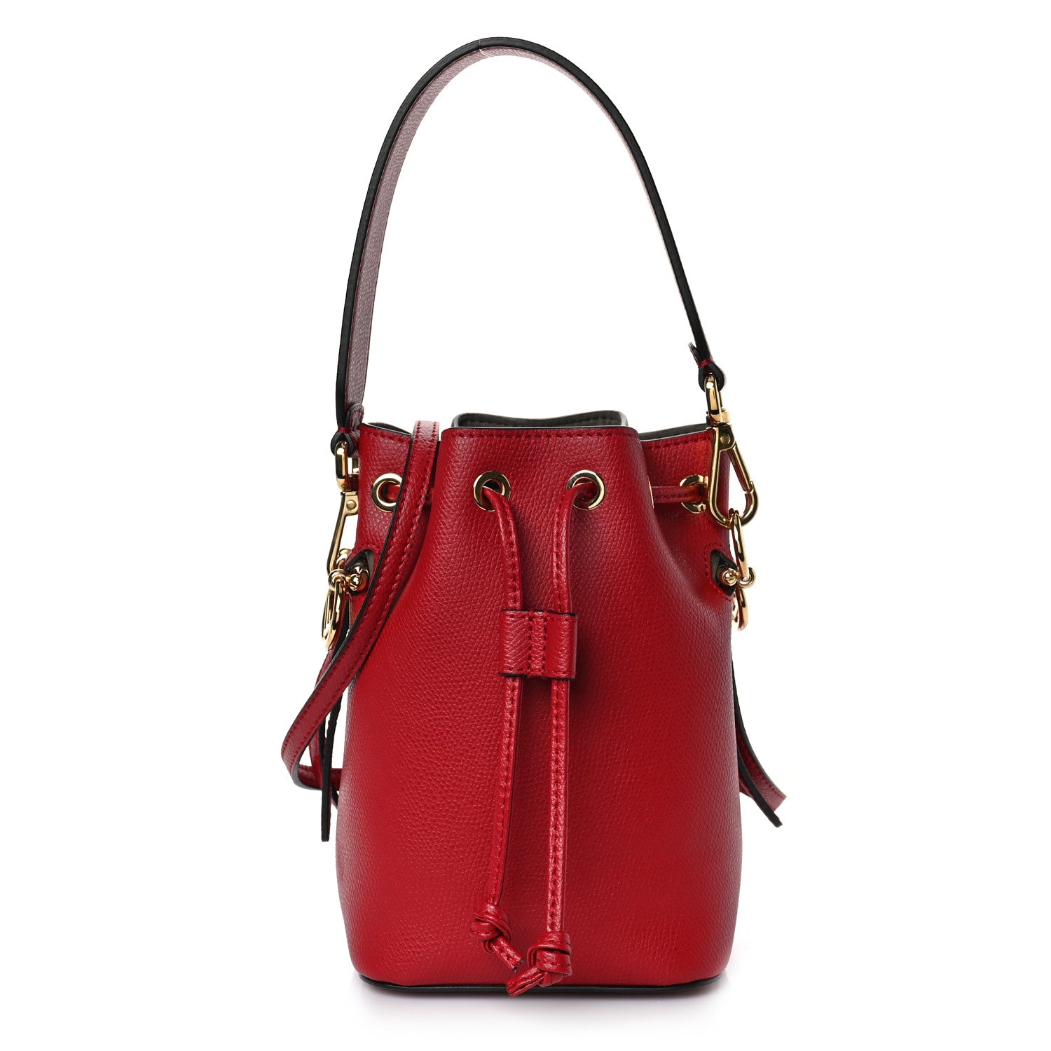 Fendi Vitello Cruise F is Fendi Mini Mon Tresor Bucket Bag Fragola 1 of 8