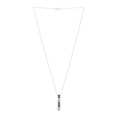 Harry Winston 18K White Gold Diamond Traffic Pendant Necklace 3 of 4