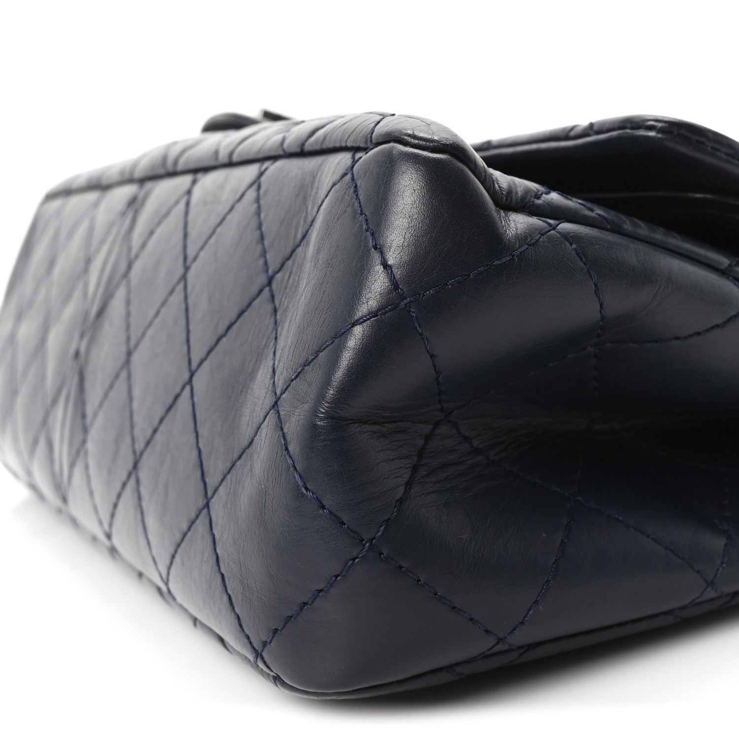 Chanel Aged Calfskin Quilted 2.55 Reissue 227 Flap Navy Blue 10 of 10