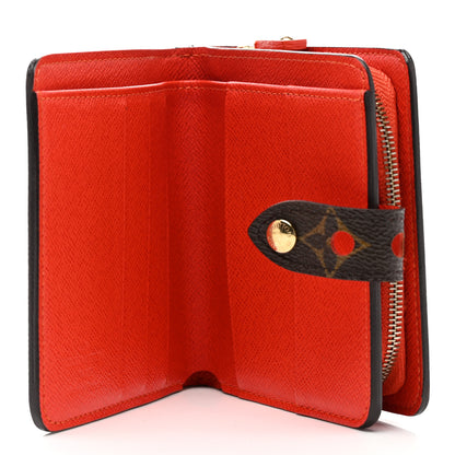 Louis Vuitton Monogram Perforated Compact Zipped Wallet Orange 5 of 6