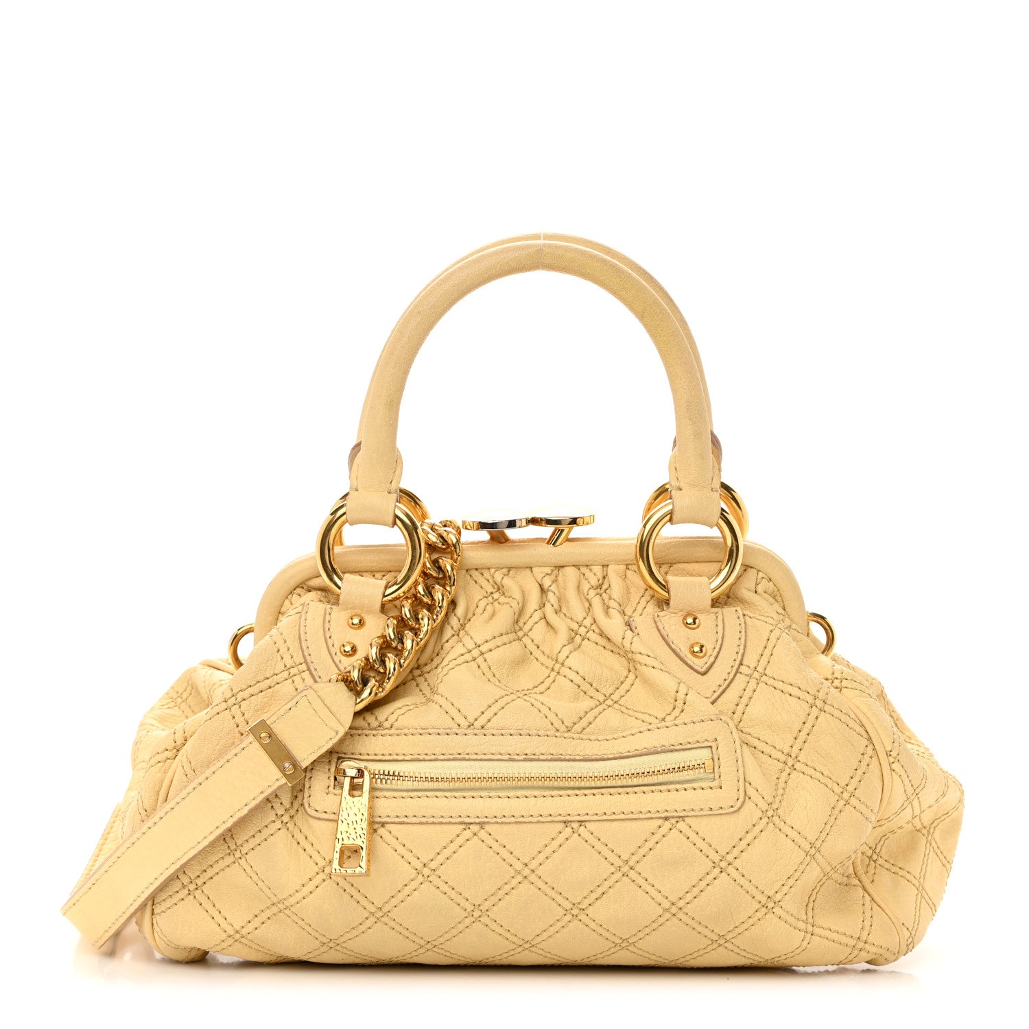 Marc Jacobs Calfskin Quilted Stam Light Yellow 1 of 19