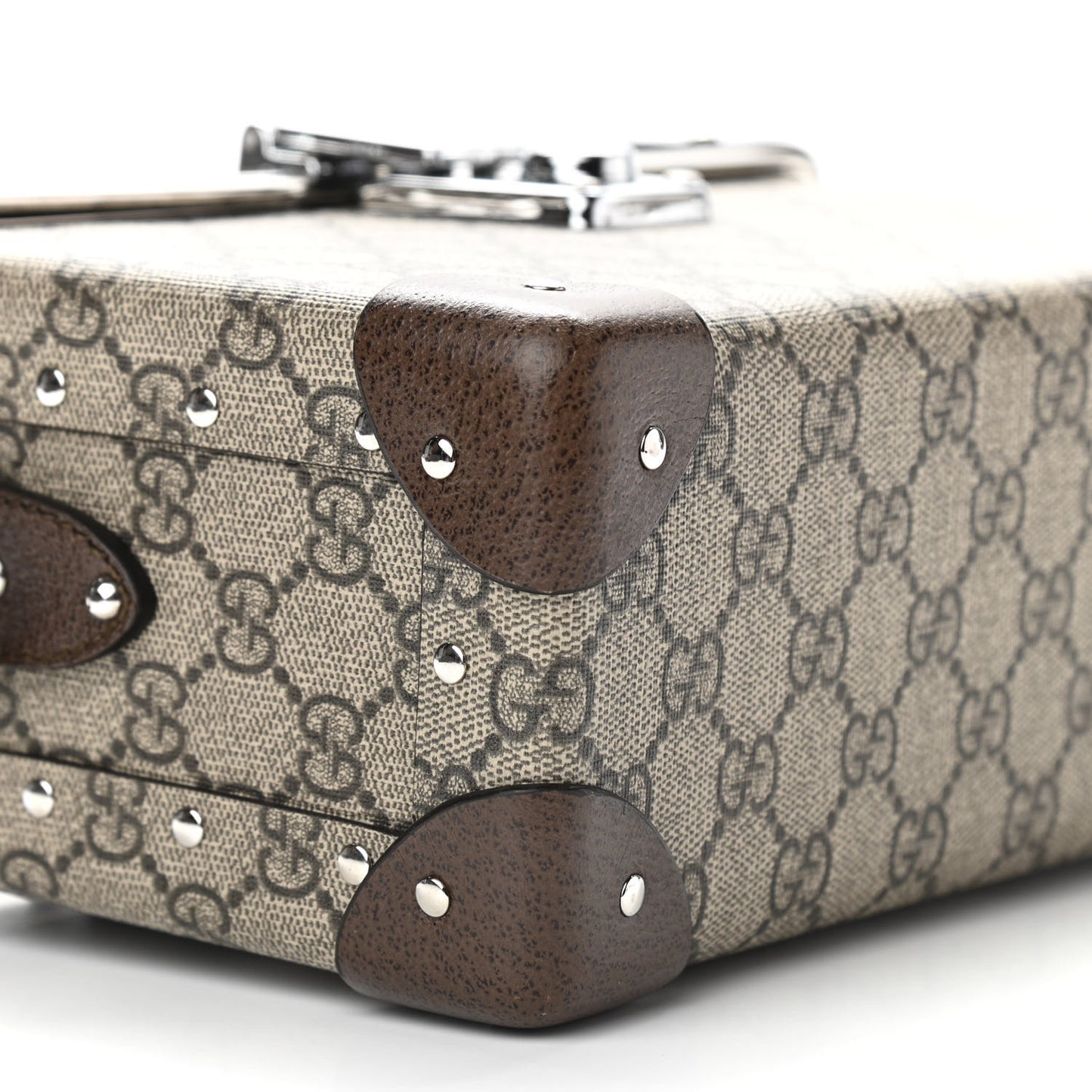 GG Supreme Monogram Globe-Trotter Beauty Case Brown