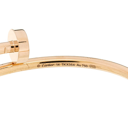 Cartier 18K Yellow Gold Small Juste Un Clou Bracelet 14 3 of 4