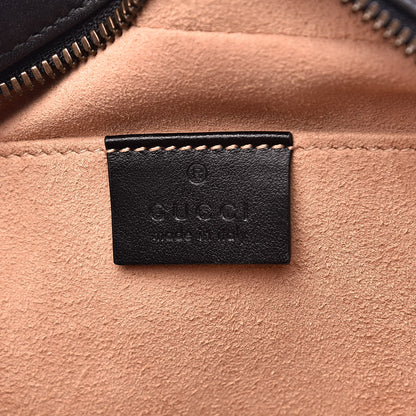 Gucci Calfskin Matelasse Small GG Marmont Chain Shoulder Bag Black 6 of 10
