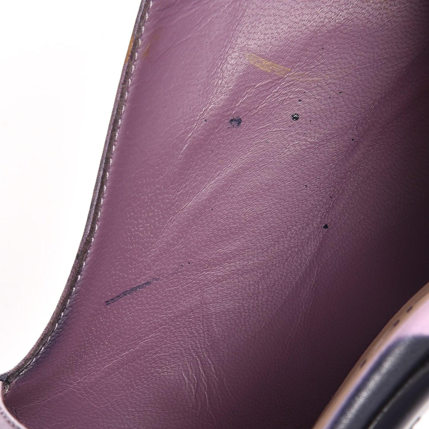 Lambskin Lucite Pump 35.5 Purple Clair