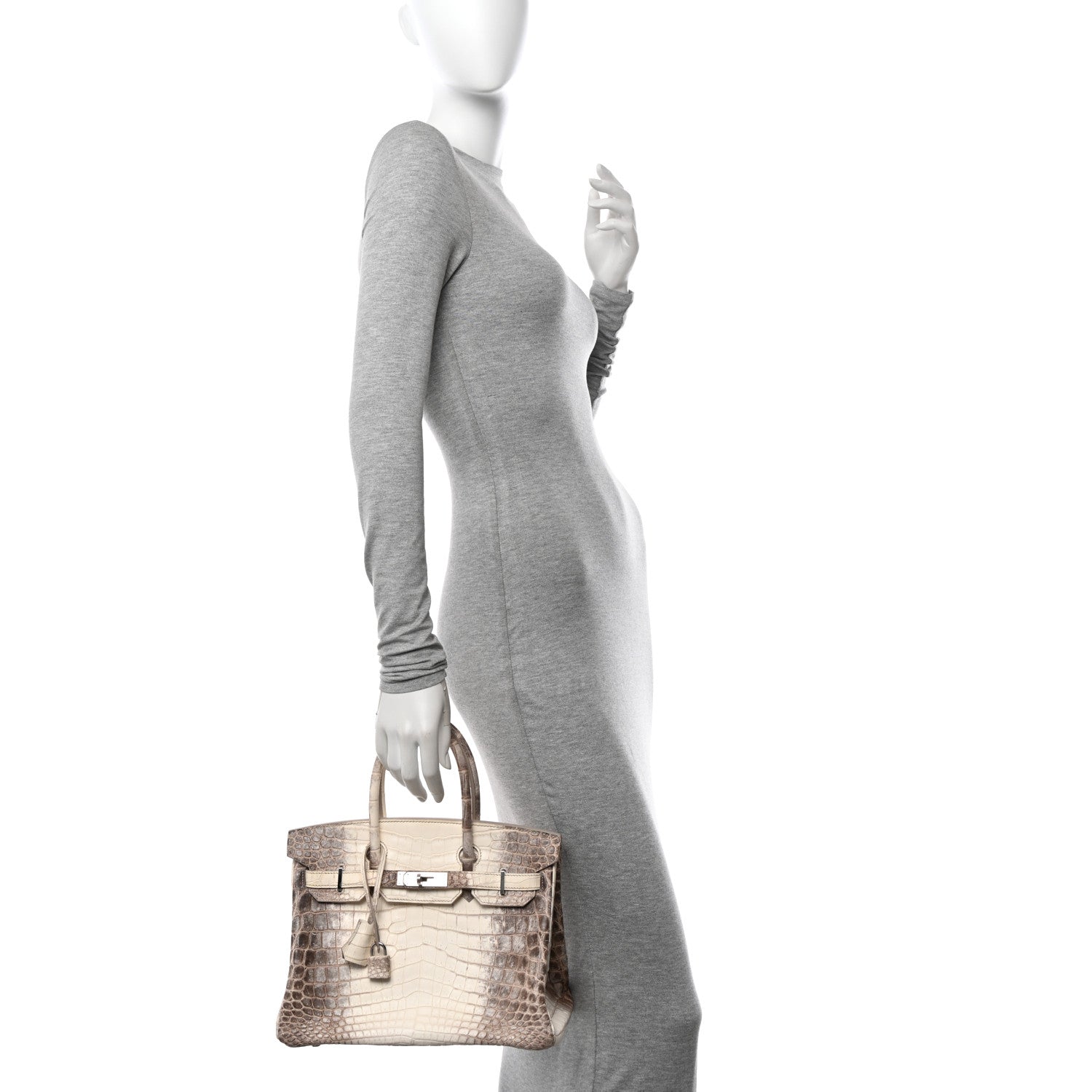 Hermes Matte Niloticus Crocodile Himalaya Birkin 30 Blanc 3 of 56