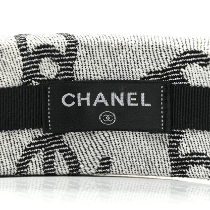 Chanel Denim CC Headband White Black 4 of 4