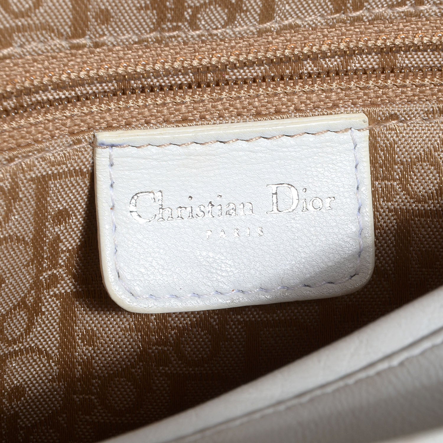 Christian Dior Lambskin Cannage Medium Lady Dior White 6 of 7