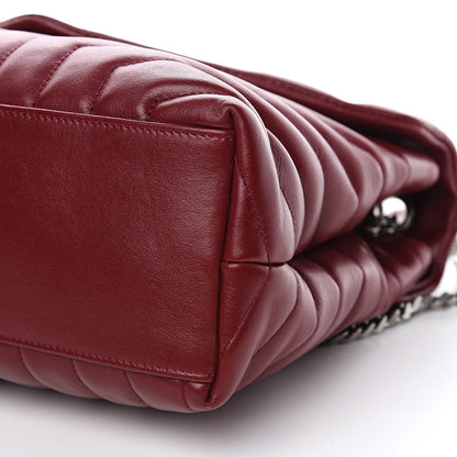 Saint Laurent Calfskin Y Quilted Monogram Medium Loulou Chain Satchel Palissandre 10 of 12