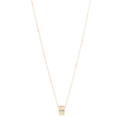 Gucci 18K Rose Gold Enamel Icon Blooms Twirl Pendant Necklace 1 of 5