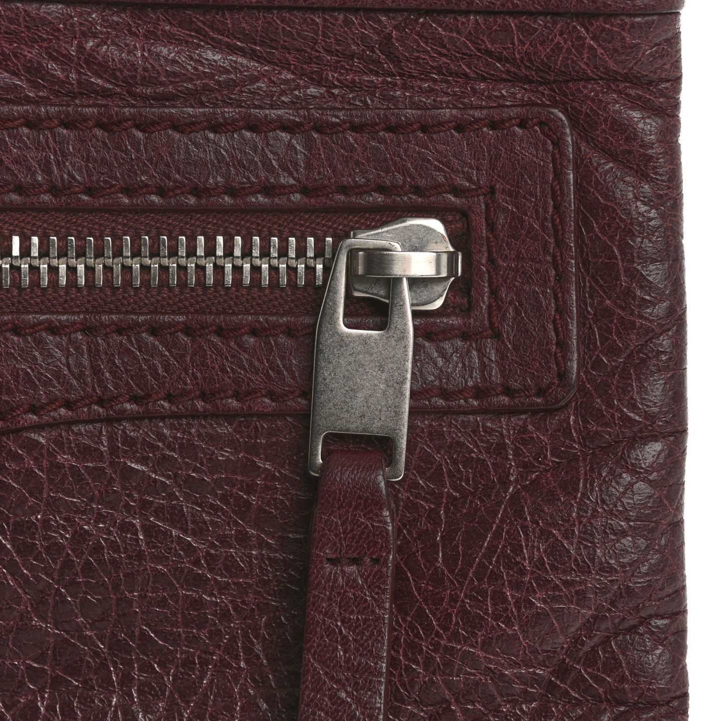 Agneau Arena Classic Hardware Small Clip Acajou Fonce
