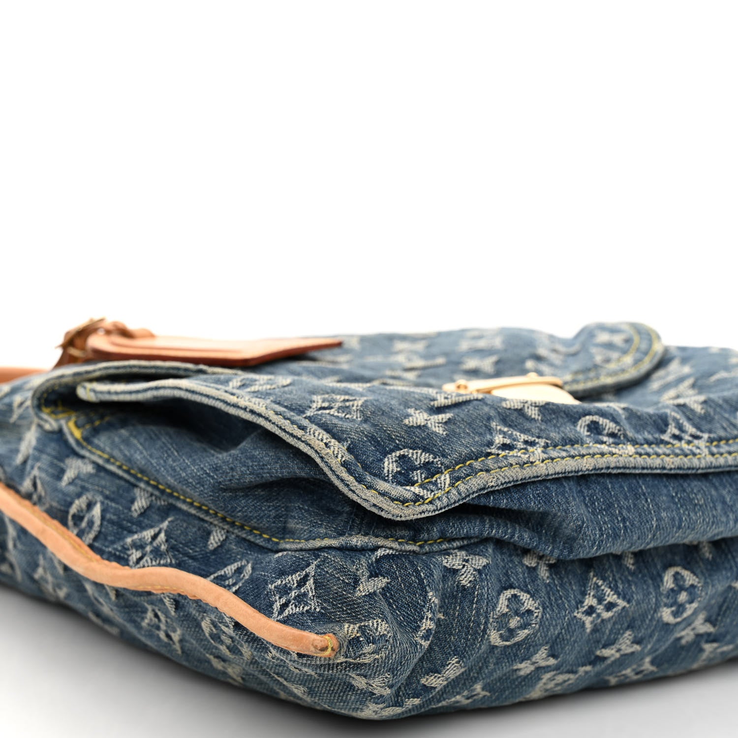 Louis Vuitton Monogram Denim Sac Plat Blue 8 of 14
