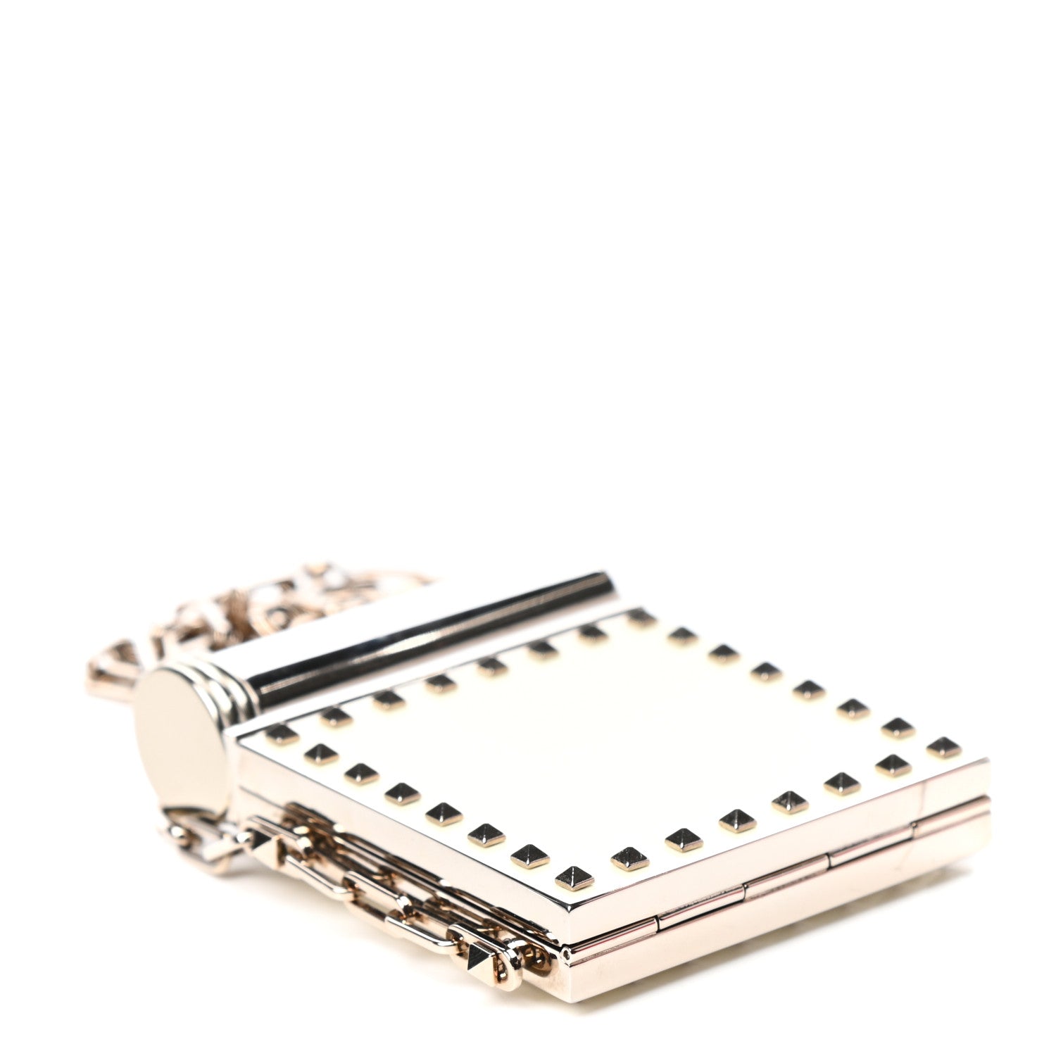 Valentino Garavani Rockstud Lipstick Holder Minaudiere Ivory 4 of 7