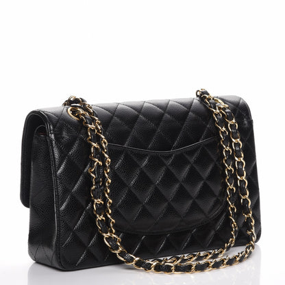 Chanel Caviar Quilted Medium Double Flap Black 3 of 7