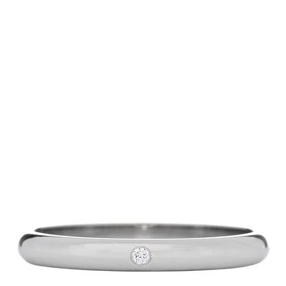Cartier Platinum Diamond 2.6mm 1895 Wedding Band Ring 58 8.5 1 of 6