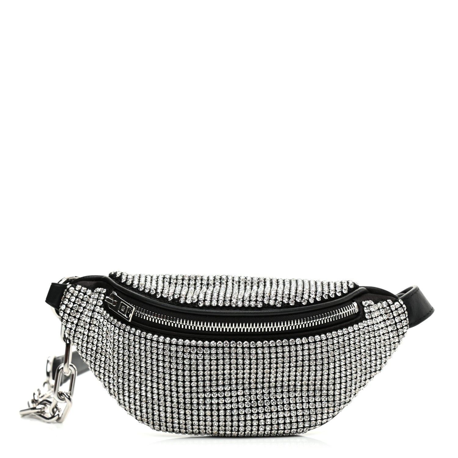 Alexander Wang Rhinestone Mesh Mini Attica Belt Bag Black 1 of 12