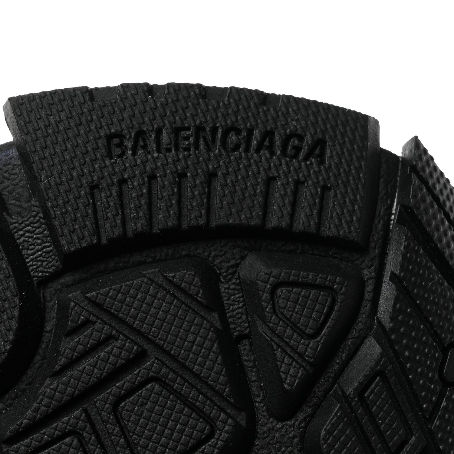 Balenciaga Mesh Rubber Monocolor Womens Runner Sneakers 38 Black 6 of 9