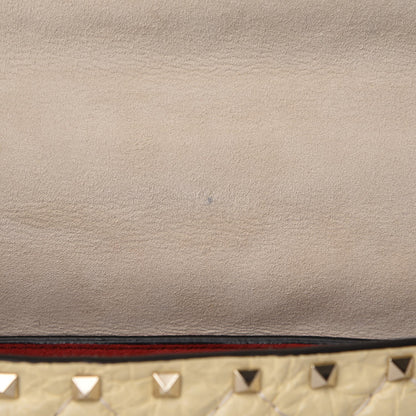 Valentino Garavani Craquele Nappa Butterfly Medium Rockstud Spike Shoulder Bag Light Ivory 10 of 10