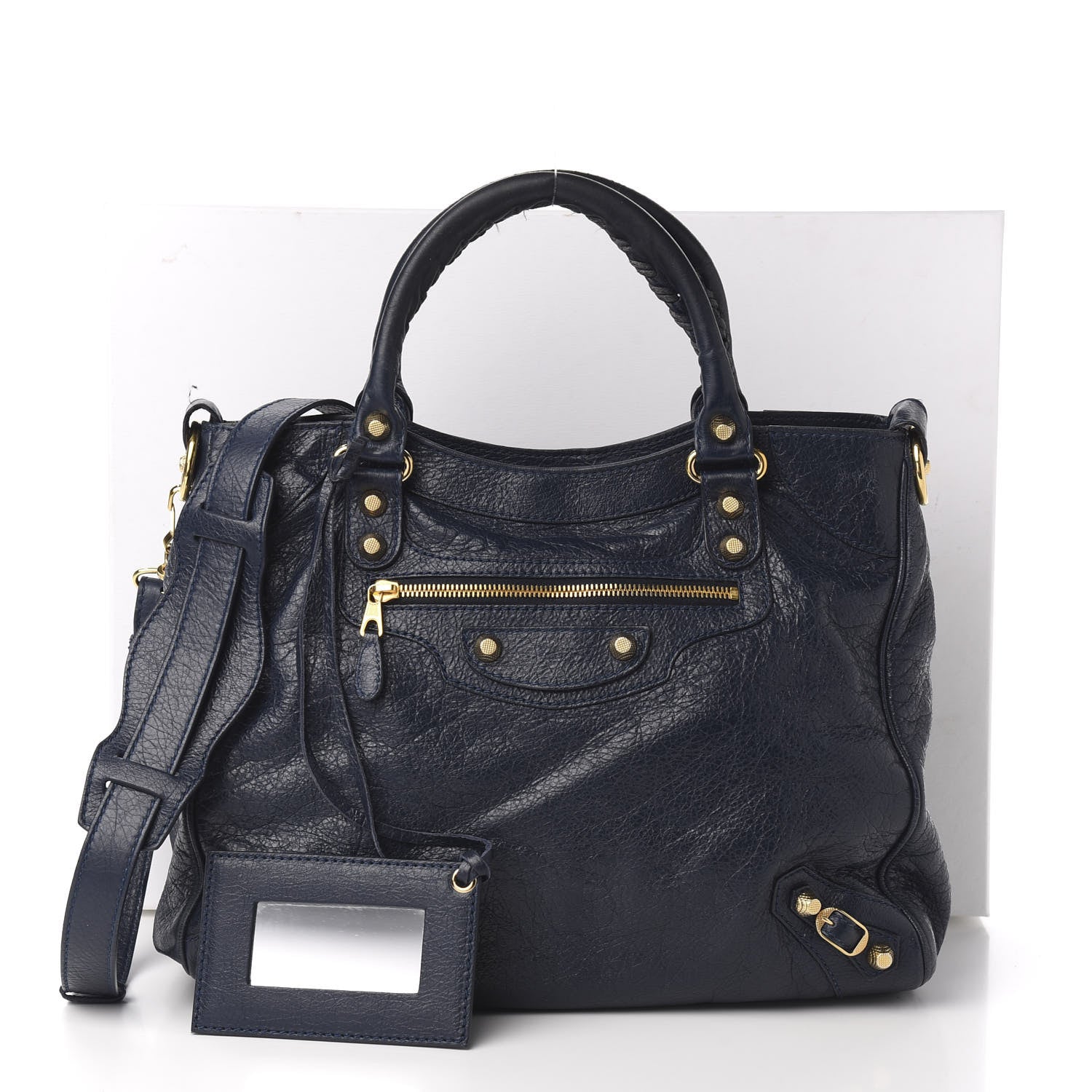 Balenciaga Agneau Giant 12 Gold Hardware Velo Bleu Obscur 14 of 14