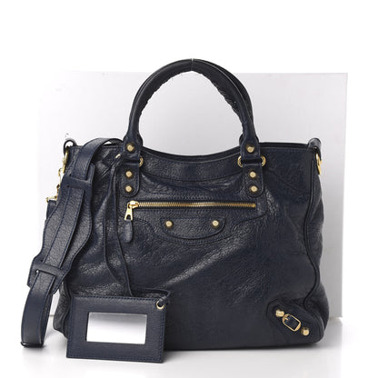 Balenciaga Agneau Giant 12 Gold Hardware Velo Bleu Obscur 14 of 14