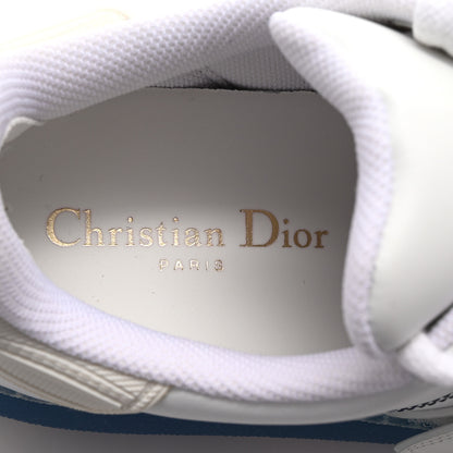 Christian Dior Calfskin Clear Rubber Dior-ID Platform Sneakers 36.5 White Deep Blue 8 of 10