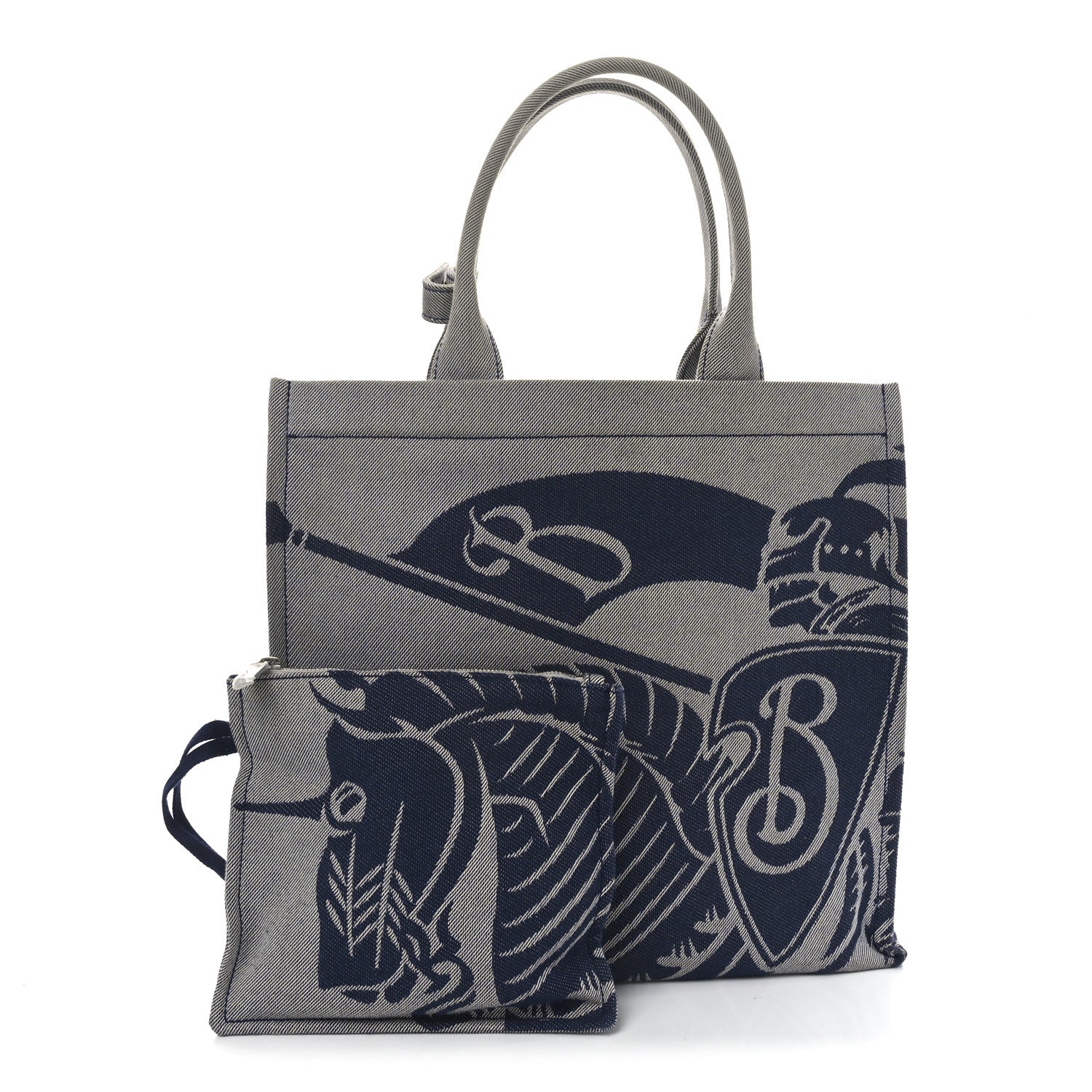 Burberry Canvas EKD Square Tote Knight 3 of 10