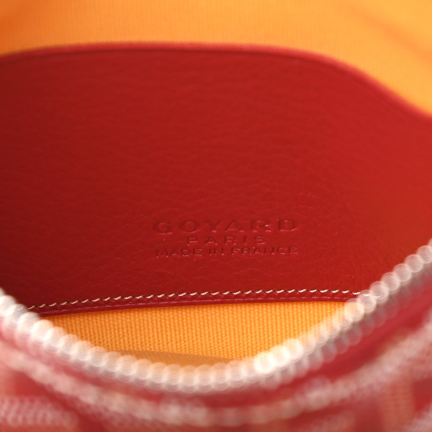 Goyard Goyardine Mini Senat Pochette Red 6 of 8