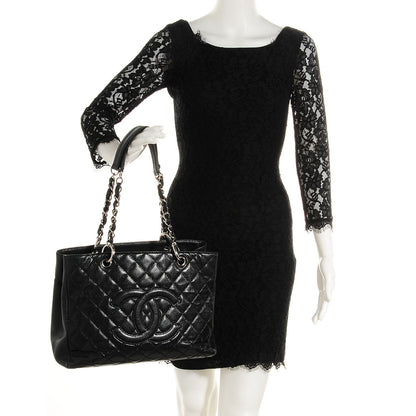 Chanel Caviar Grand Shopping Tote GST Black 2 of 7