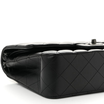 Chanel Lambskin Quilted Medium Double Flap So Black 9 of 11