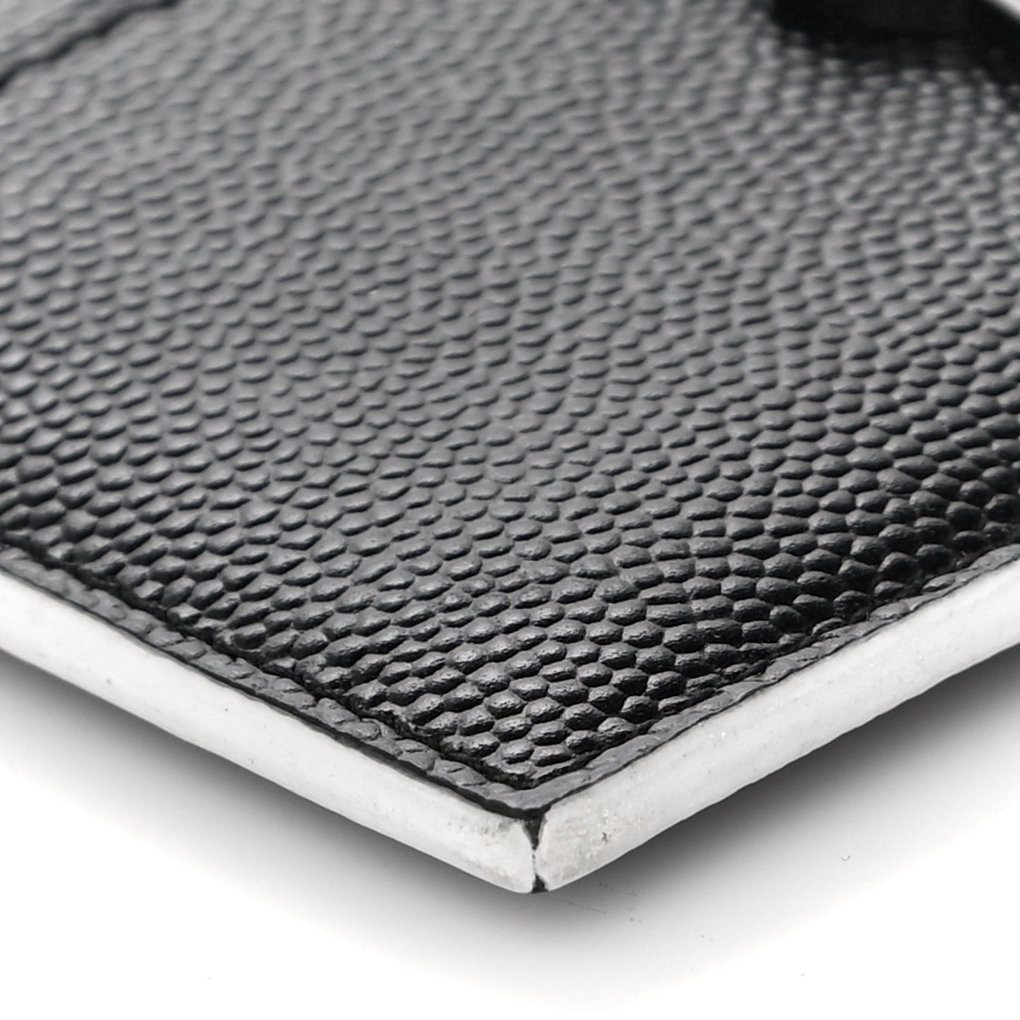 Grain De Poudre Monogram Credit Card Case Black White