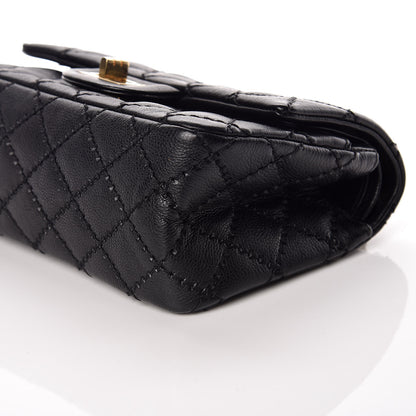 Chanel Calfskin Double Stitch 2.55 Reissue 224 Flap Black 9 of 9