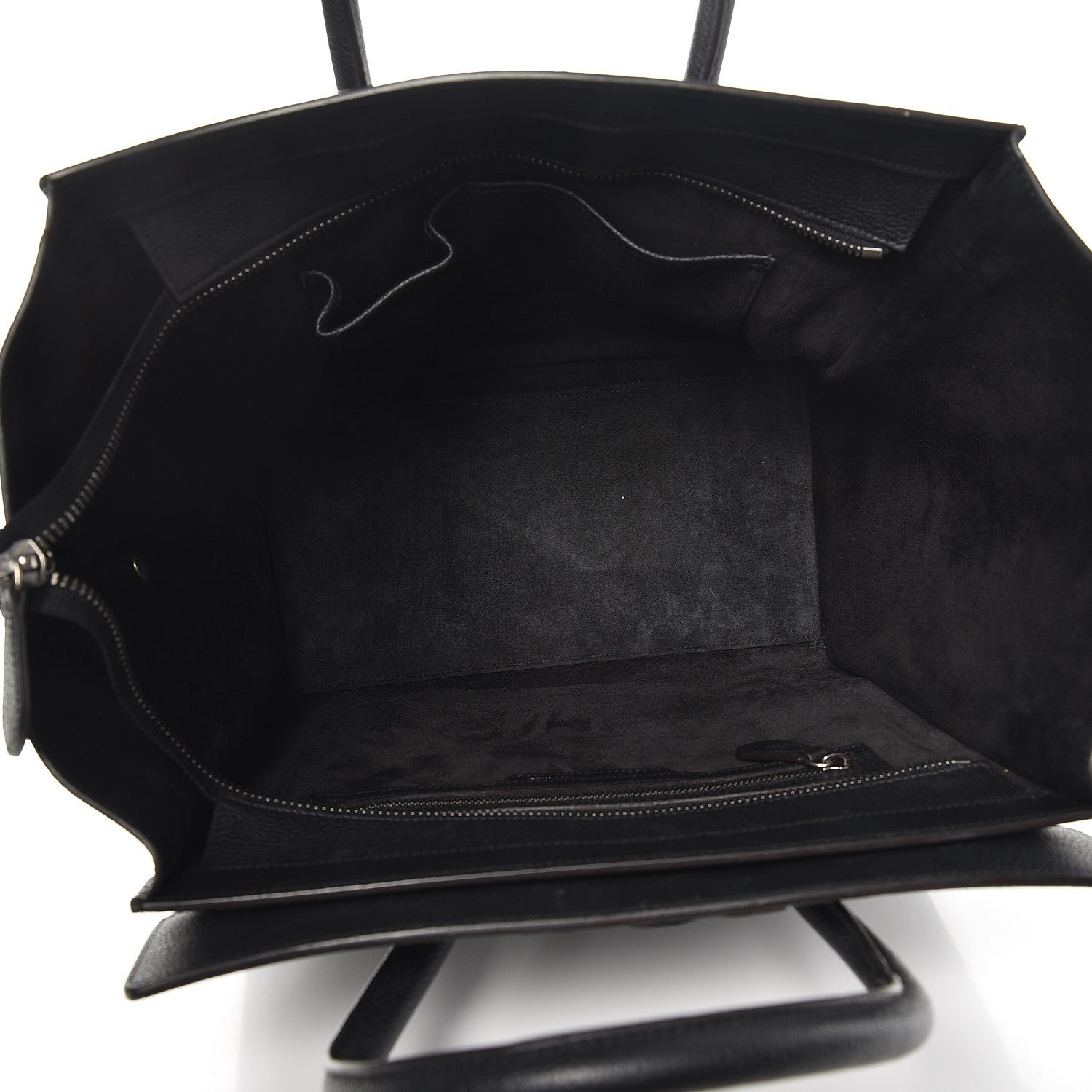Celine Drummed Calfskin Mini Luggage Black 5 of 11