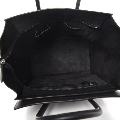 Celine Drummed Calfskin Mini Luggage Black 5 of 11