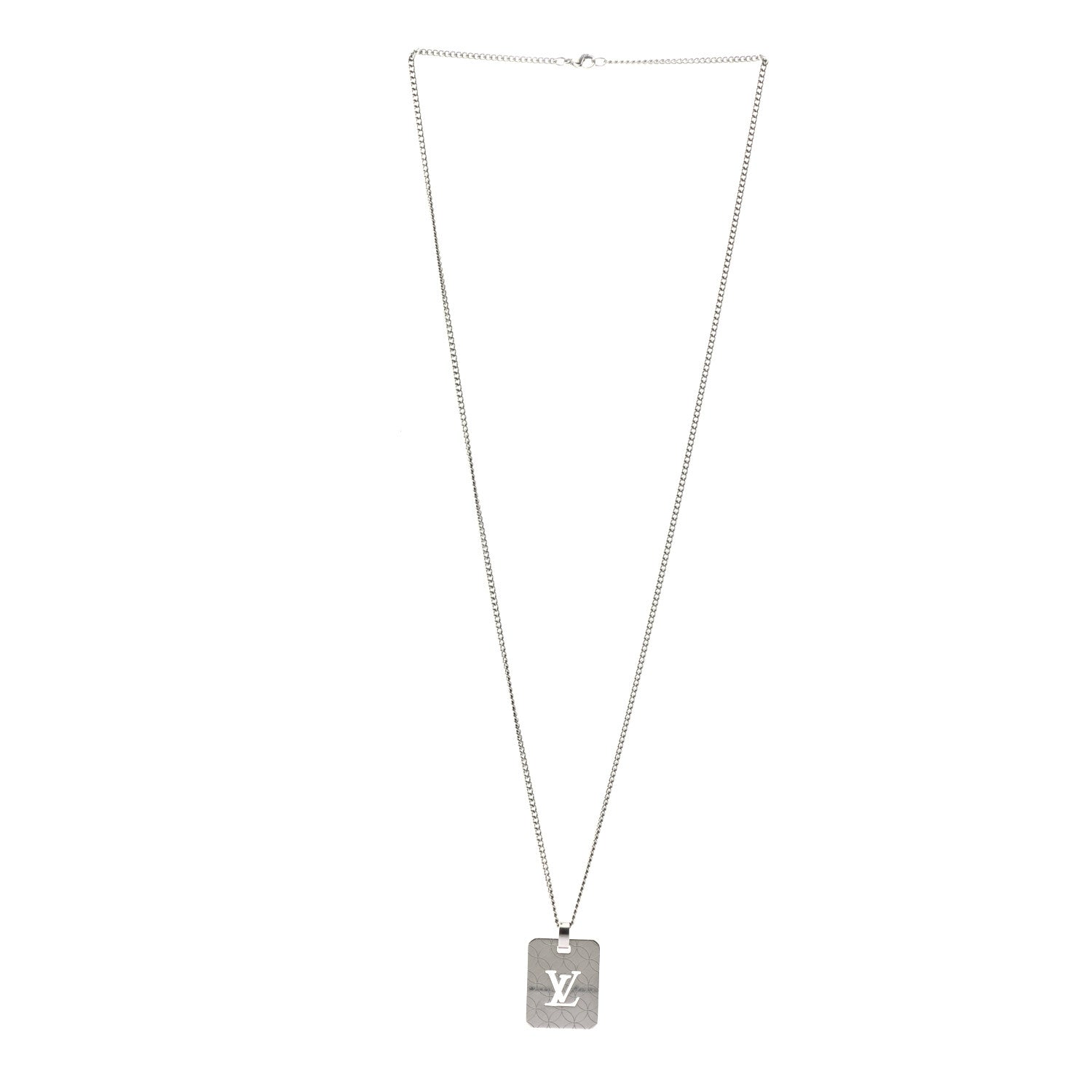 Louis Vuitton Champs Elysees Necklace Silver 3 of 5
