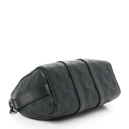 Louis Vuitton Monogram Taurillon Keepall Bandouliere 25 Black 4 of 10