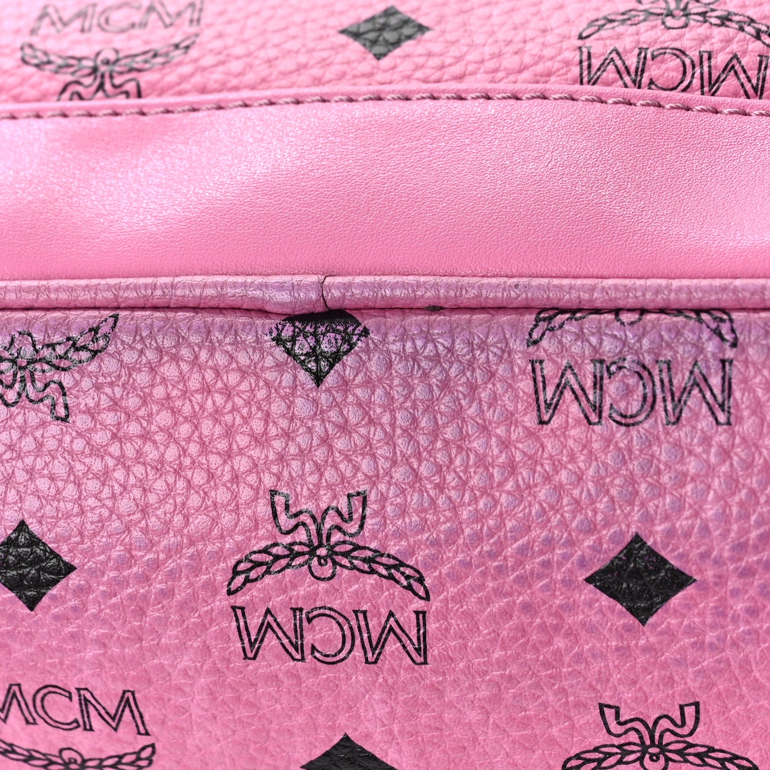 MCM Visetos Studded Small Dual Stark Backpack Pink 9 of 9